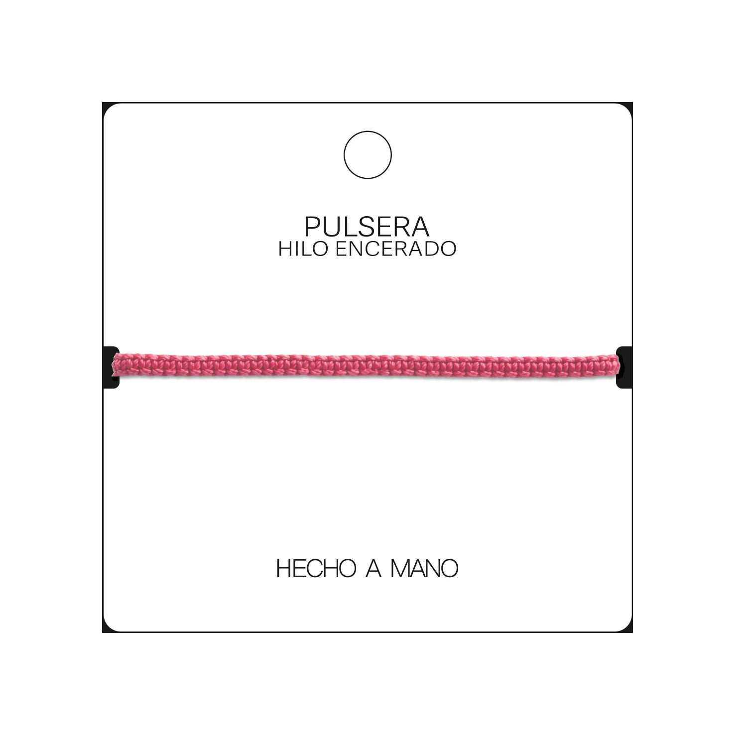 Pulsera Esencia Hilo Trenzado Roja Ajustable detalle