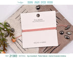Pulsera Esencia Hilo Trenzado Rosa Pastel Ajustable acabado