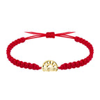 Pulsera Hilo Destino con Amanecer Acero Dorado