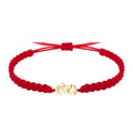 Pulsera Hilo Destino Bruja Acero Dorado