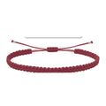 Pulsera Hilo Destino Color Rosa Oscuro