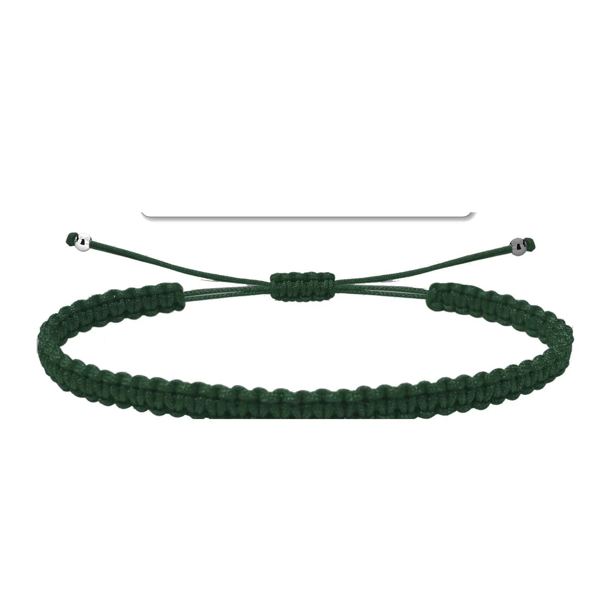 Pulsera Hilo Destino Color Verde Oscuro