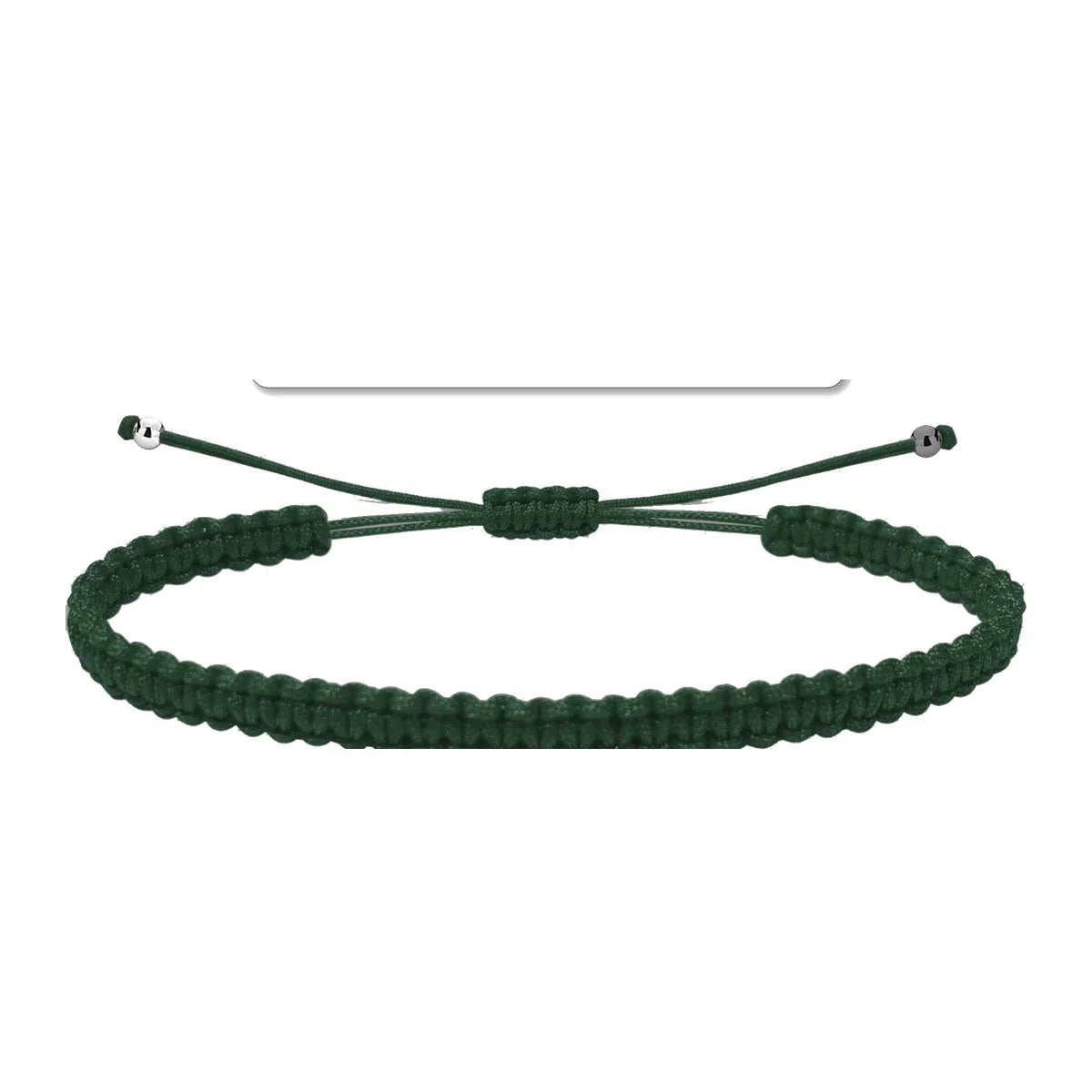 Pulsera Hilo Destino Color Verde Oscuro - Verde Oscuro