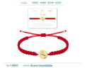 Pulsera Hilo Destino Higa Acero Dorado
