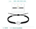 Pulsera Hilo Destino Ojo de Horus Acero Plateado