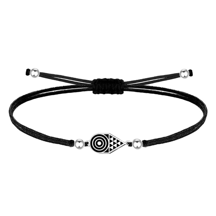 Pulsera Pintadera Canaria Geométrico con Hilo Encerado