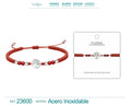 Pulsera Hilo Encerado Rojo con Colgante de Árbol de la Vida