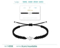 Pulsera Hilo Destino con Cruz Egipcia Ankh y Ojo de Horus en Acero Plateado