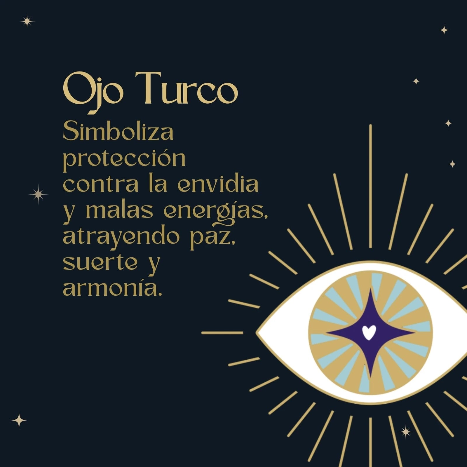 Pulsera Triple Protección: Nudo de Bruja, Tetragrámaton Y Ojo Turco en Acero Dorado detalle