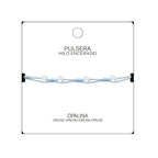 Pulsera de Opalina con Bolitas Minerales detalle