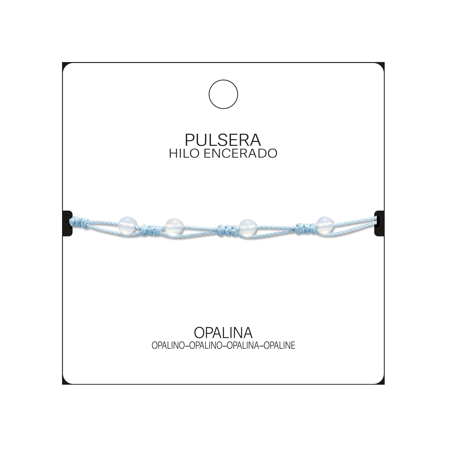 Pulsera de Opalina con Bolitas Minerales detalle