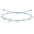 Pulsera de Chips de Piedra Natural con Hilo Encerado - Piedra Natural Opalina - SKU 21346