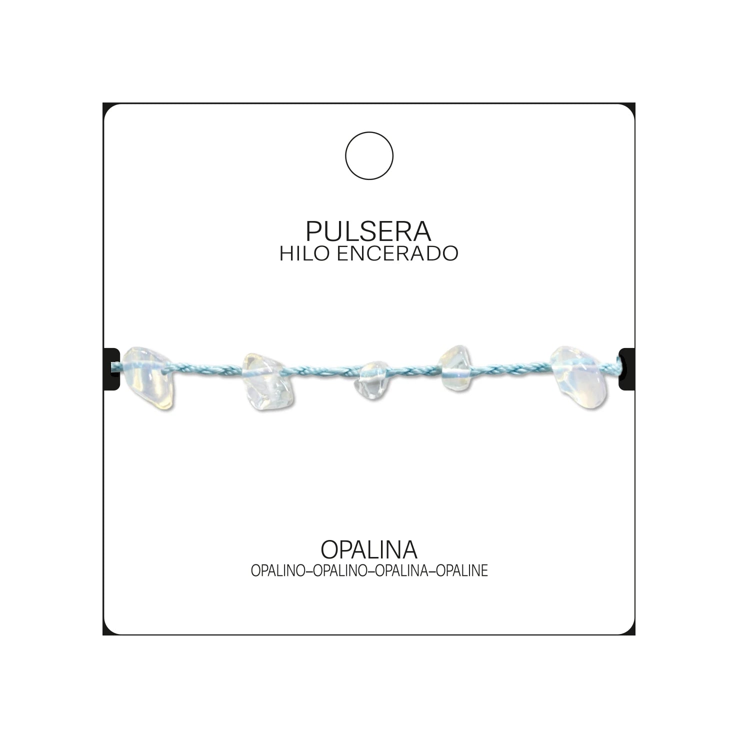 Pulsera de Opalina con Chips de Piedra detalle
