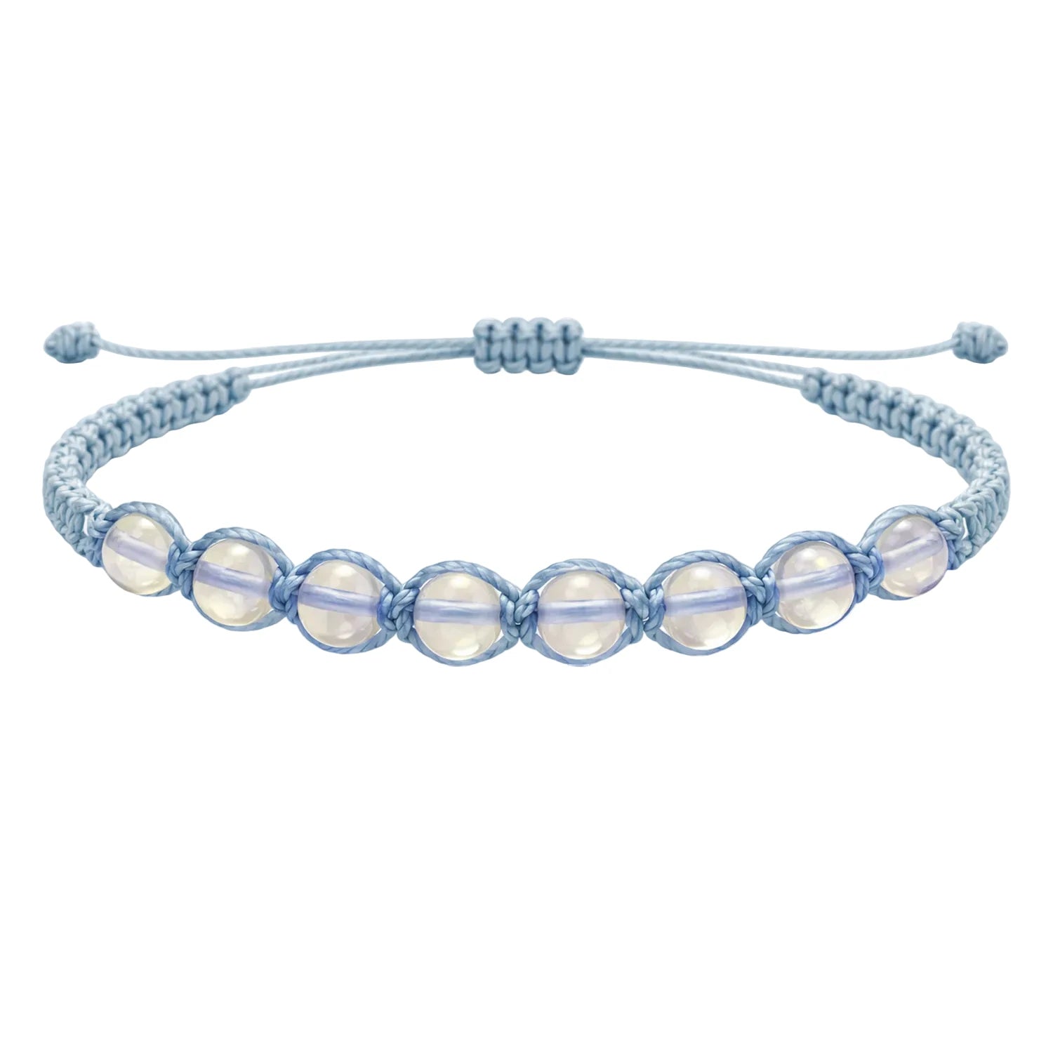 Pulsera de Opalina con Cuentas Naturales