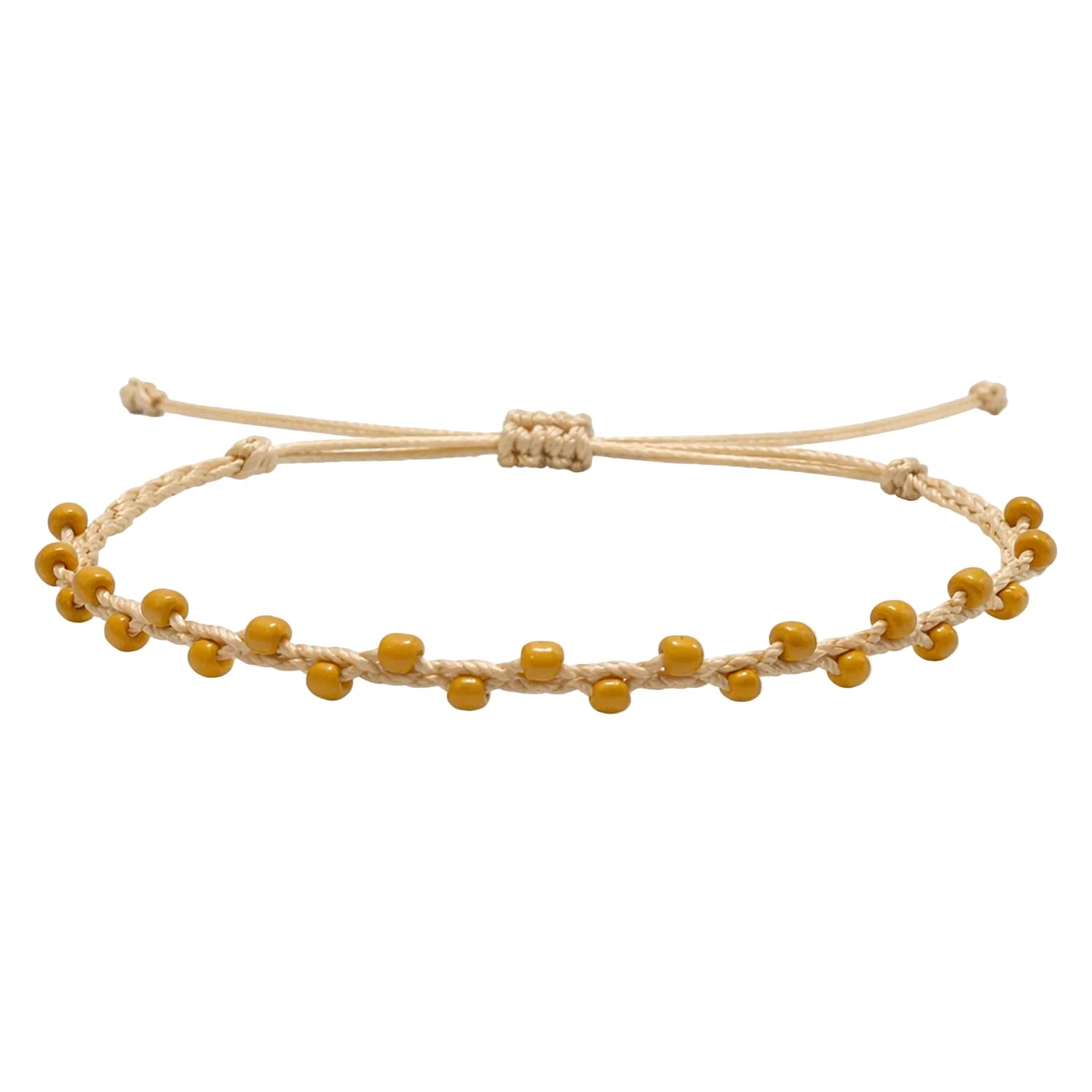 Pulsera Ajustable de Cuentas por Color