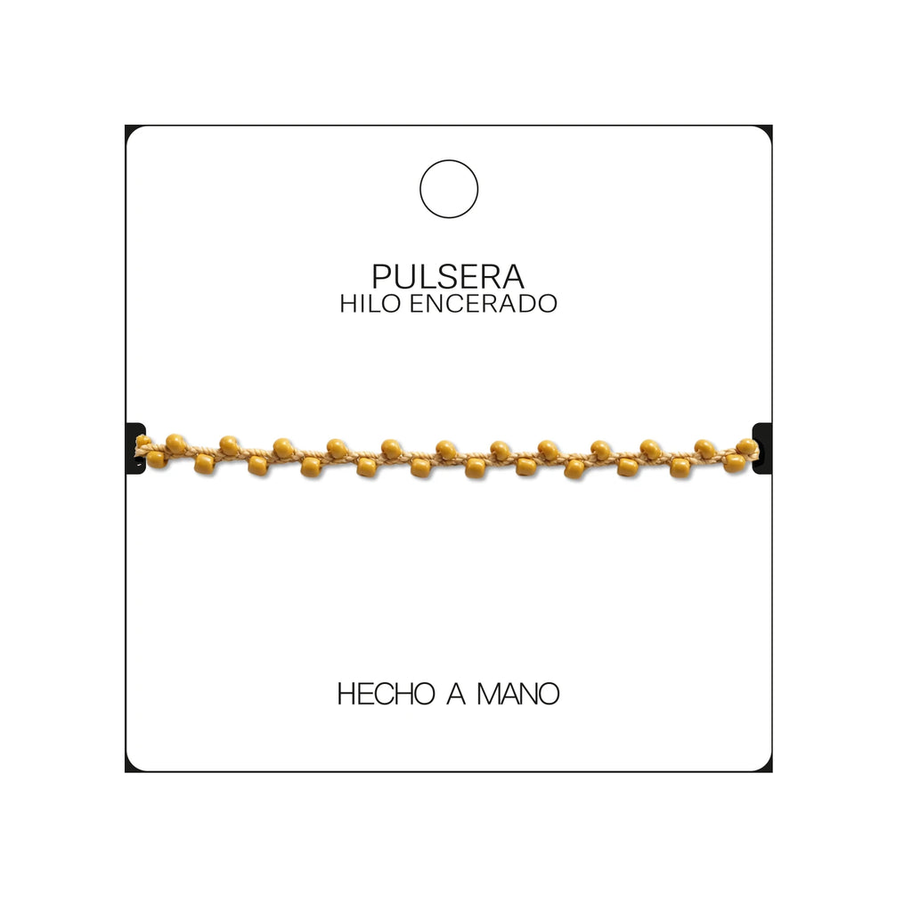 Pulsera de Piedras Naturales con Cuentas Regulares detalle