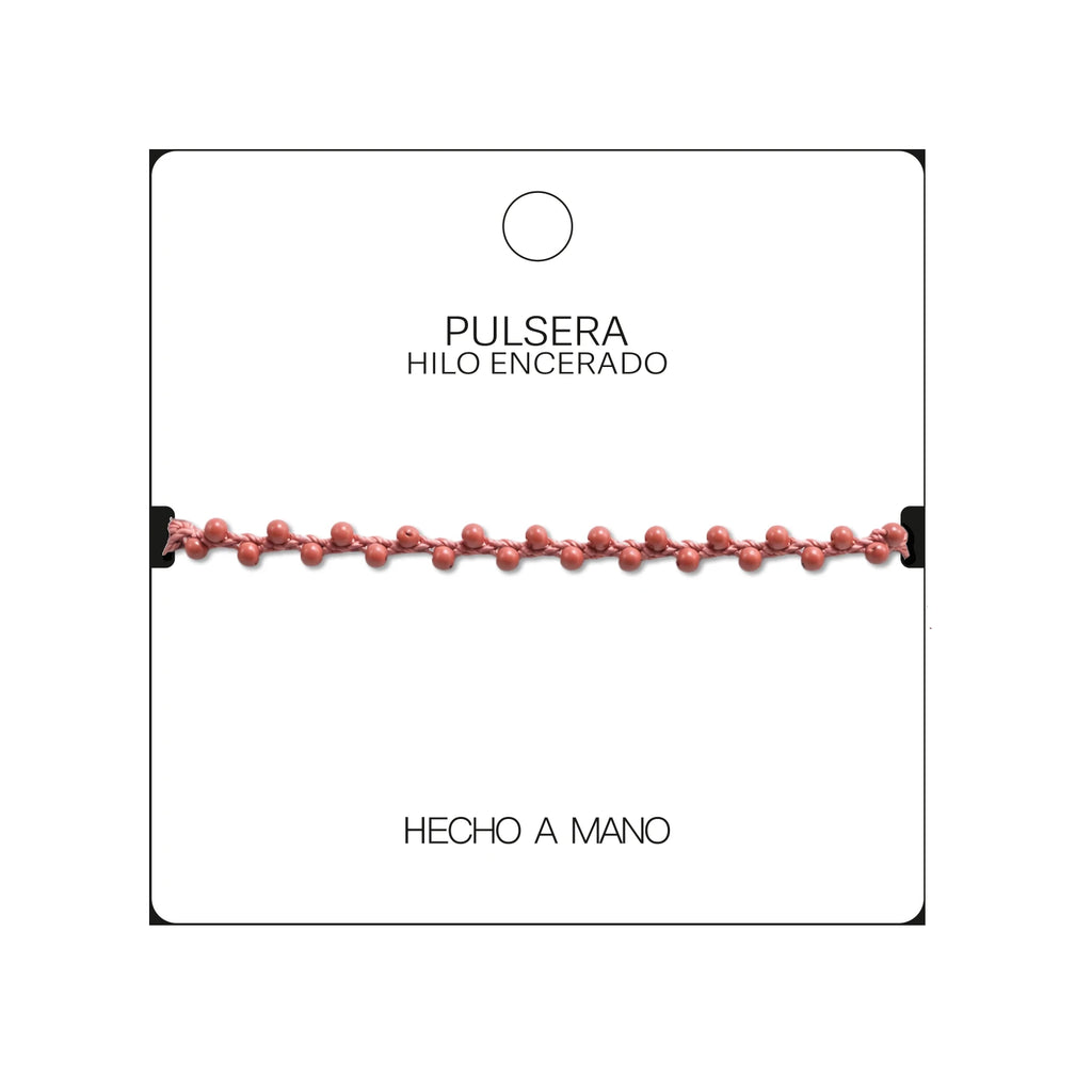 Pulsera de Piedras Naturales con Cuentas Regulares detalle