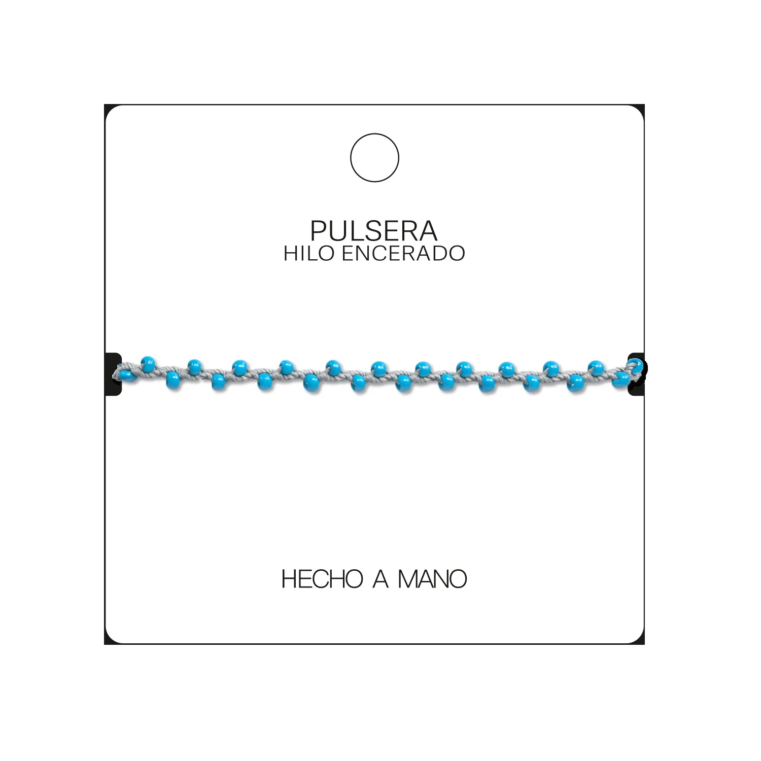 Pulsera de Piedras Naturales con Cuentas Regulares detalle