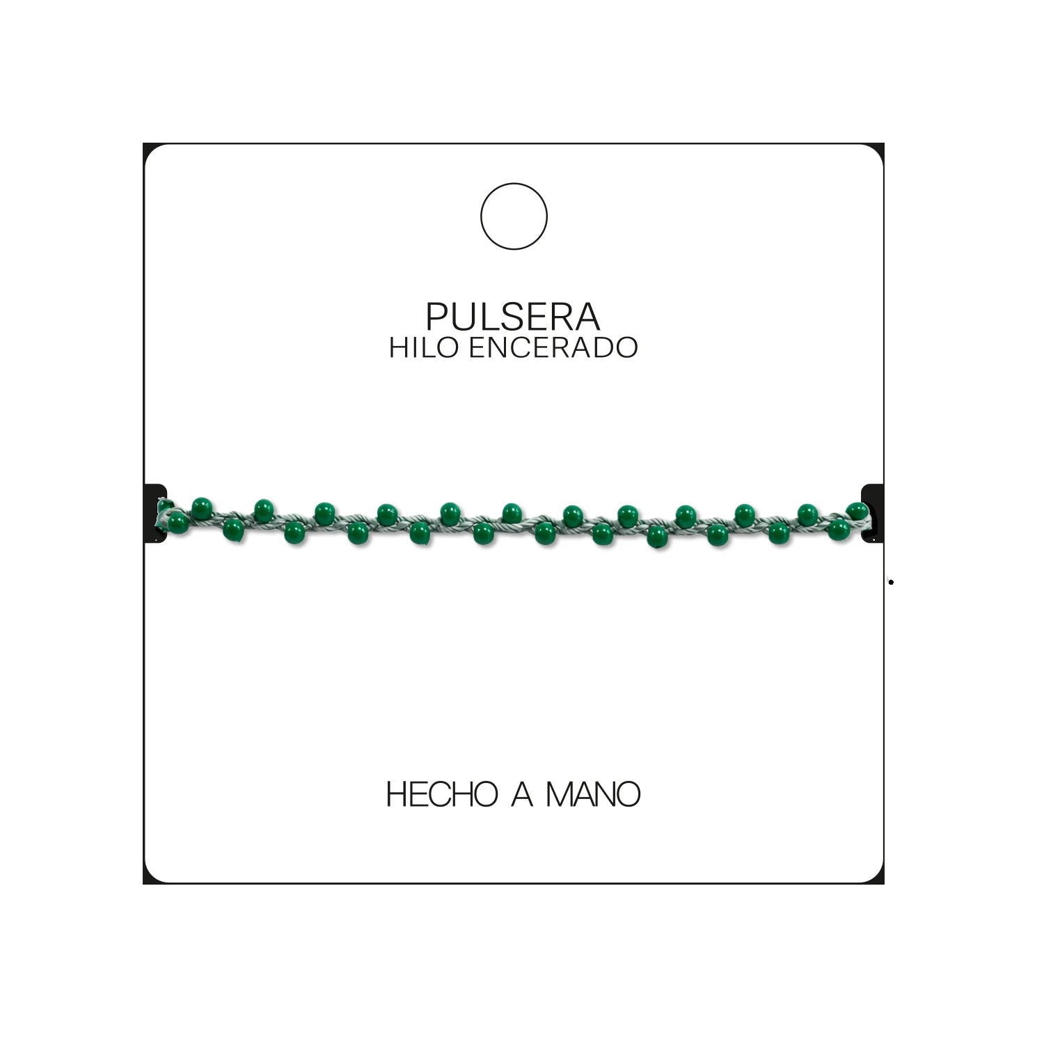 Pulsera de Piedras Naturales con Cuentas Regulares detalle