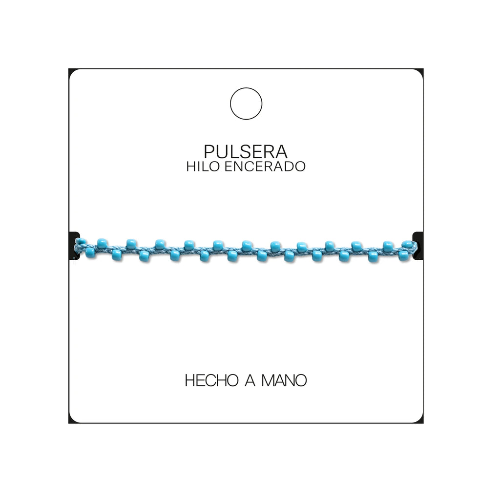 Pulsera de Piedras Naturales con Cuentas Regulares detalle