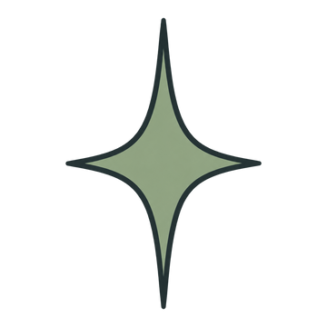Estrella polar de cuatro puntas