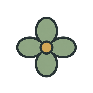 Flor de cuatro pétalos