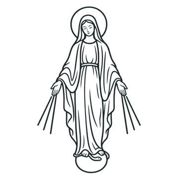 Virgen Milagrosa · anverso