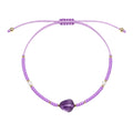 Tobillera Boho de Piedra Amatista