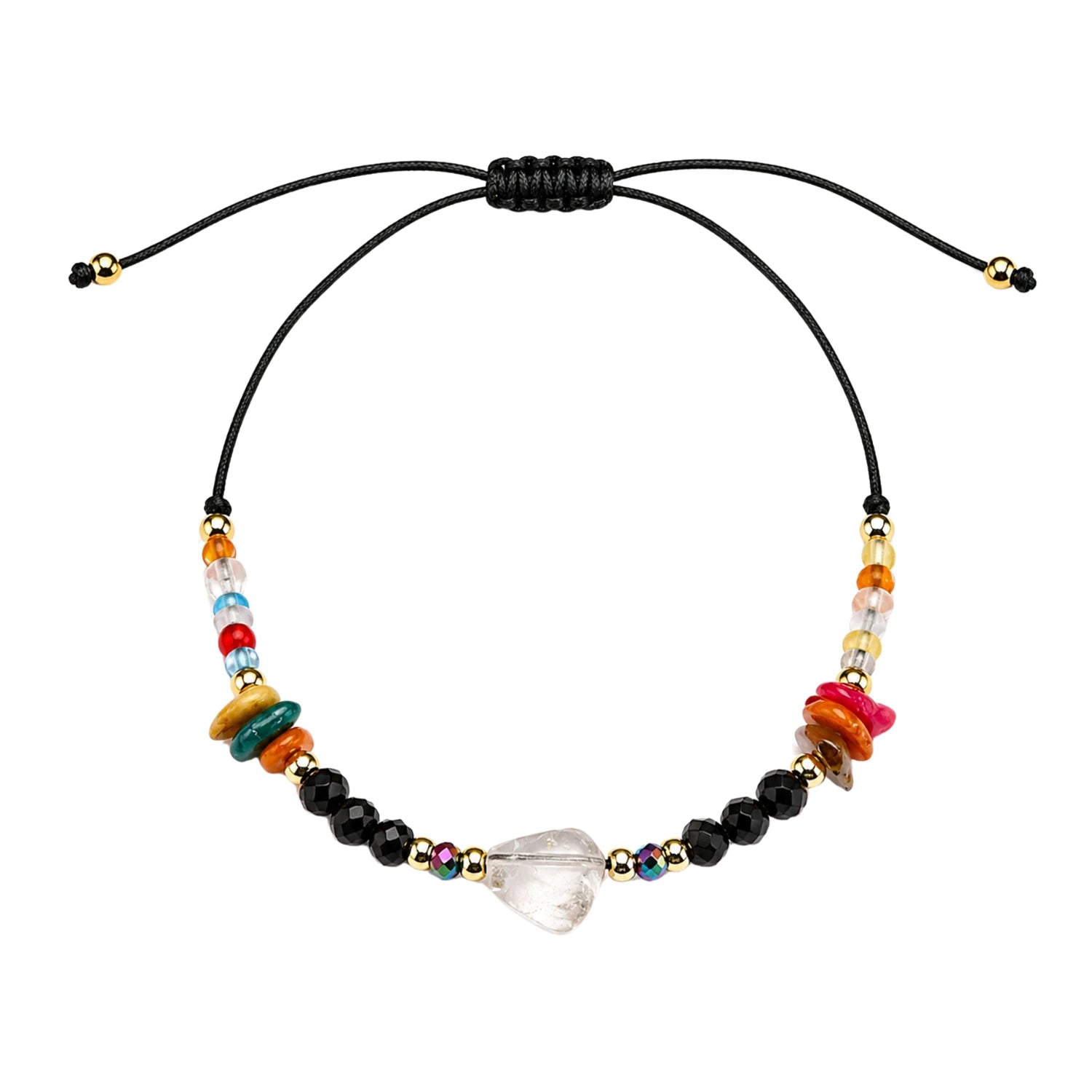 Tobillera Boho de Piedra Natural Multicolor