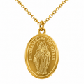 Collar Virgen del Carmen, tono dorado, referencia 25715, vista principal