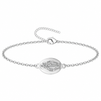 Pulsera Virgen del Carmen, tono plateado, referencia 25718, vista principal