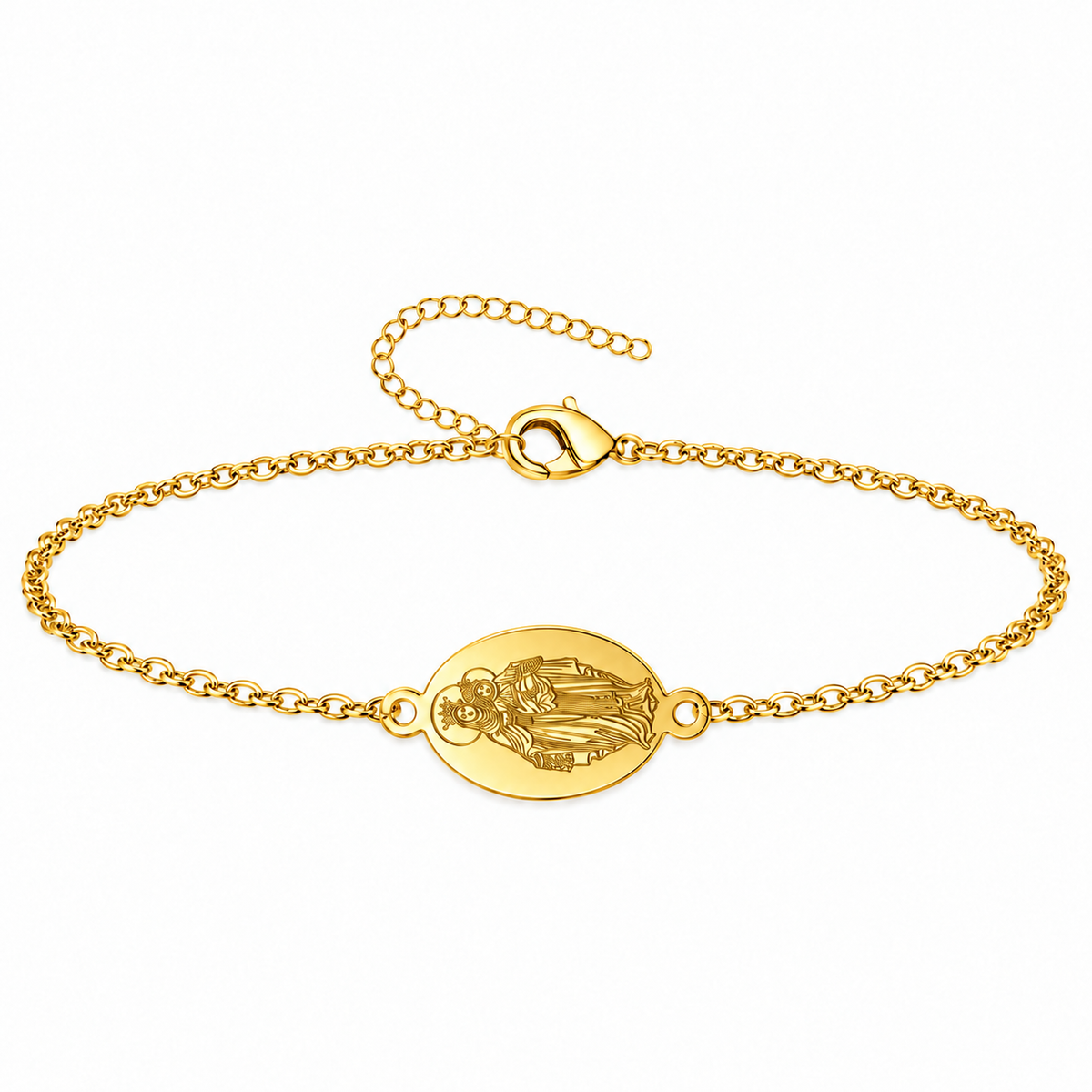 Pulsera Virgen del Carmen, tono dorado, referencia 25719, vista principal
