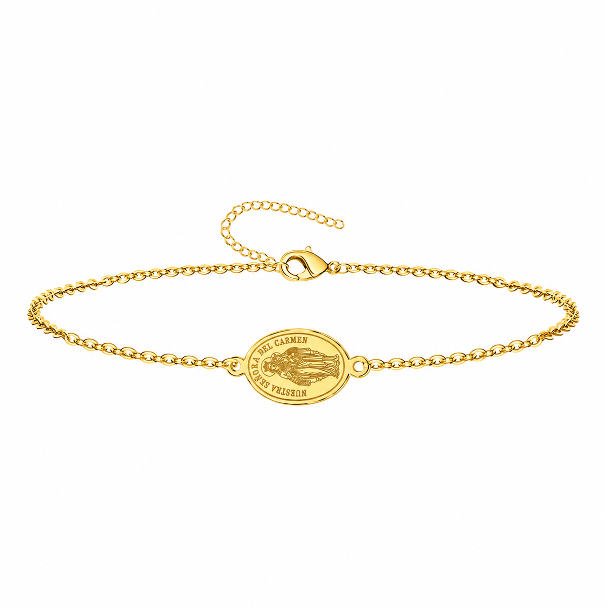 Pulsera Virgen del Carmen, tono dorado, referencia 25721, vista principal