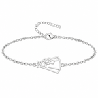 Pulsera Virgen del Carmen, tono plateado, referencia 25722, vista principal