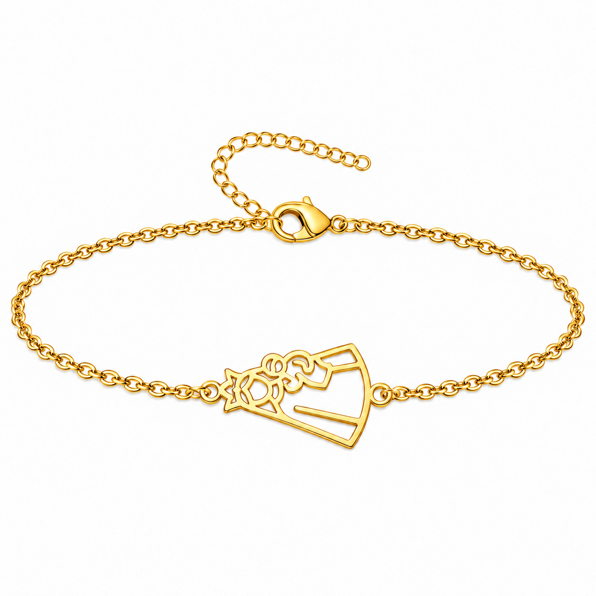 Pulsera Virgen del Carmen, tono dorado, referencia 25723, vista principal