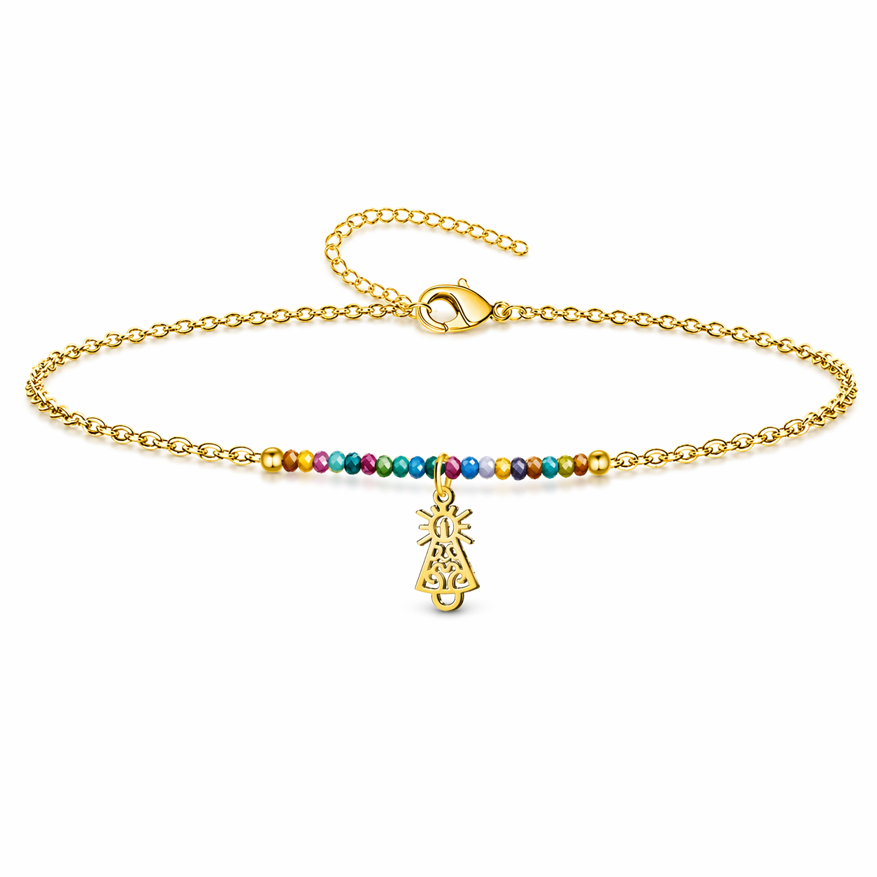 Pulsera Virgen del Pilar Multicolor en Acero cotigo