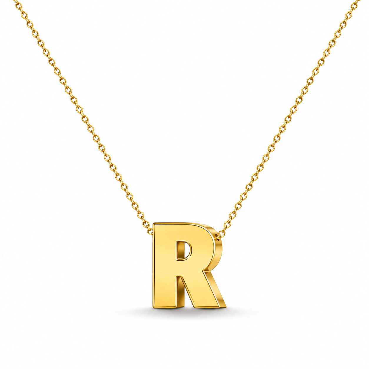 Collar Letra Inicial Dorado