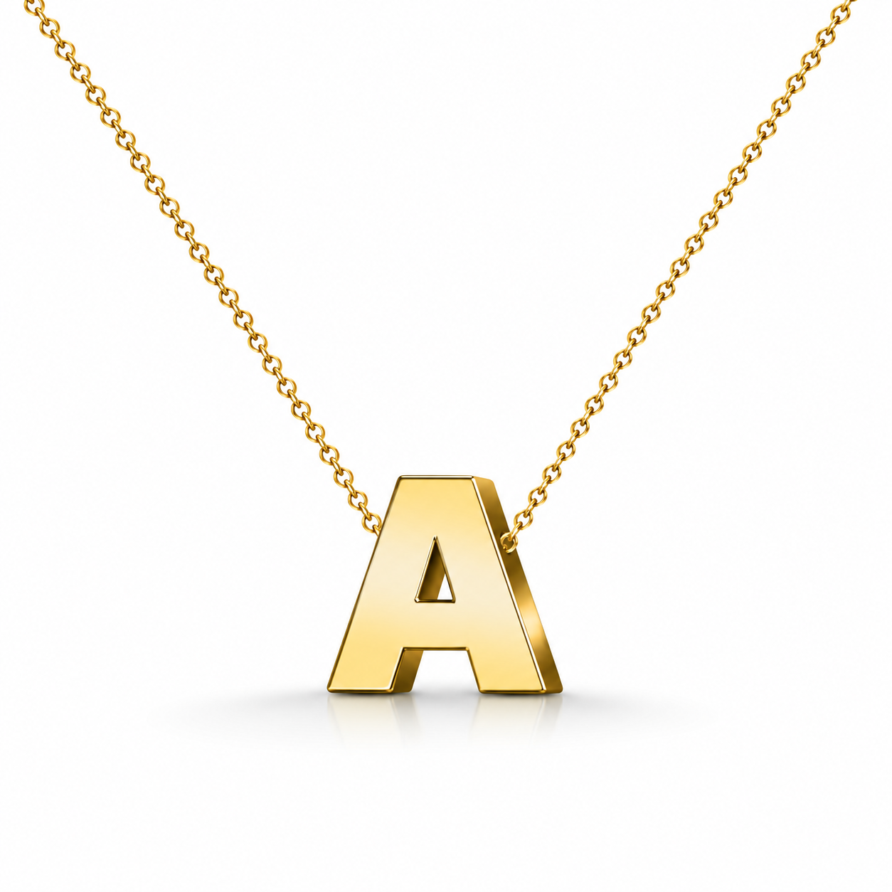Collar Letra Inicial Dorado