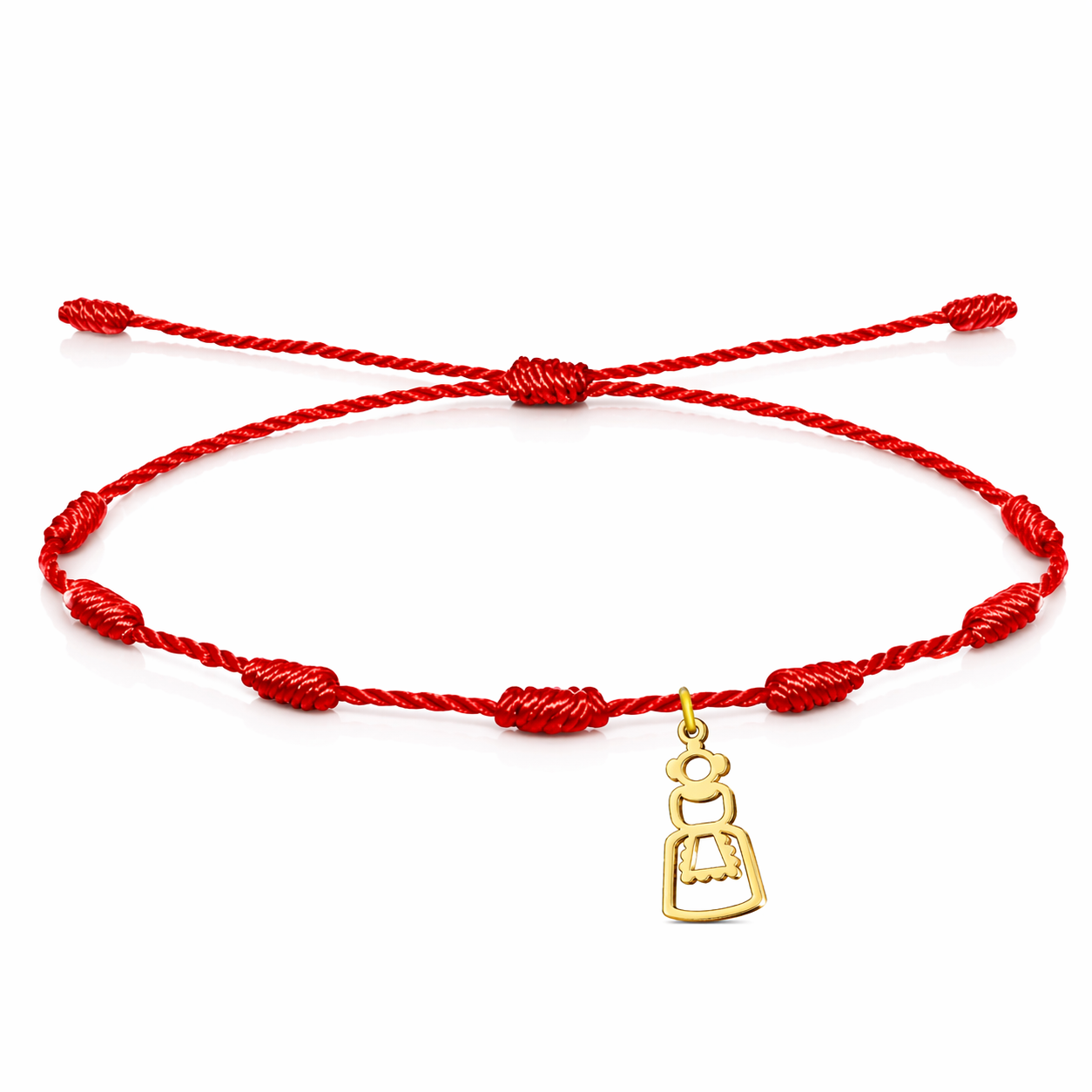 Pulsera 7 nudos con fallera inspirada en las Fallas de Valencia
