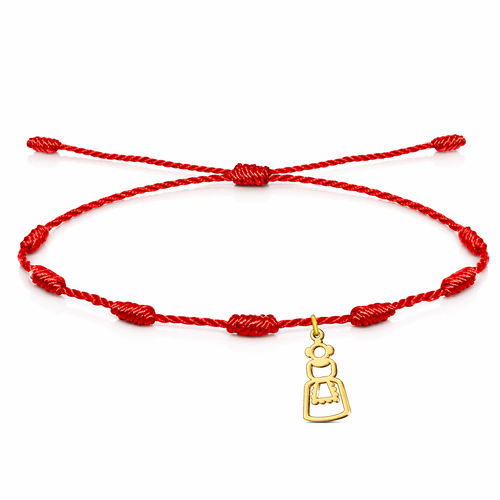 Pulsera 7 nudos con fallera inspirada en las Fallas de Valencia
