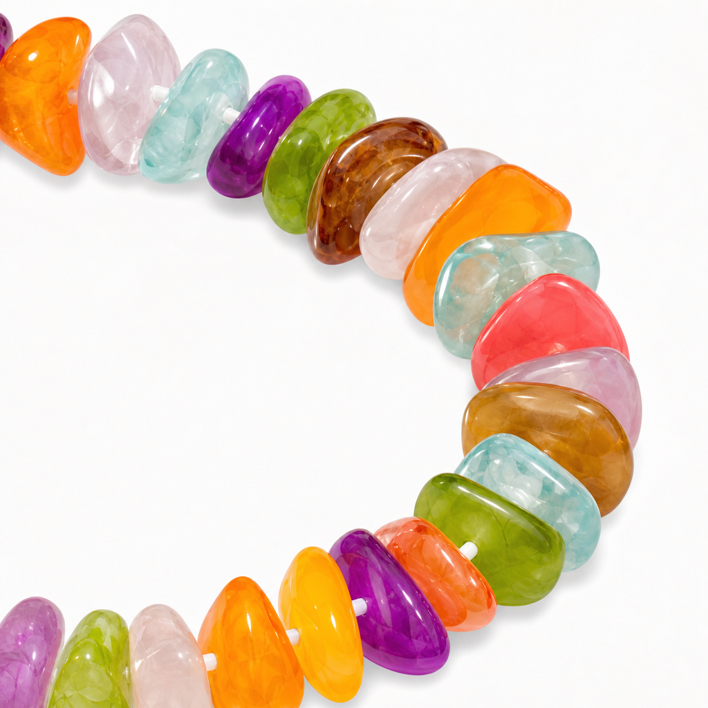 Pulsera Chip de Piedra Natural Multicolor