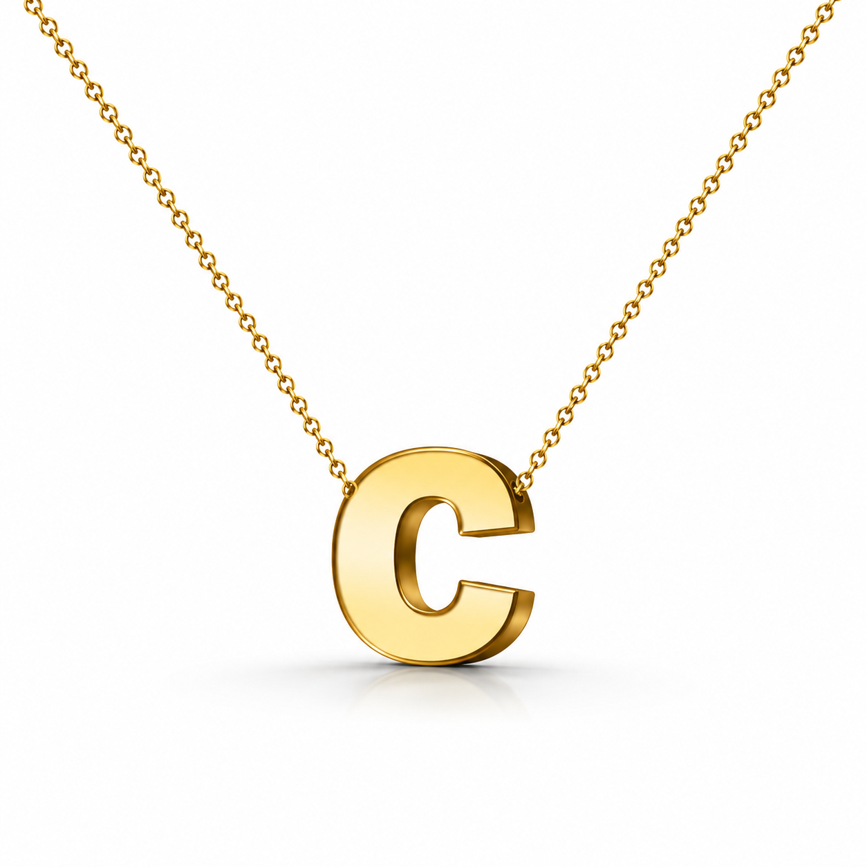 Collar Letra Inicial Dorado