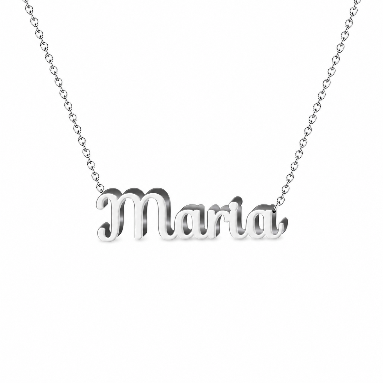 Collar con nombre personalizado María - Plateado - IMAGEN2 V3