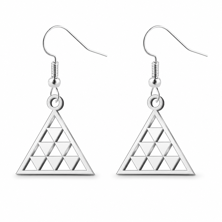 Pendientes Pintadera Canaria Triangular