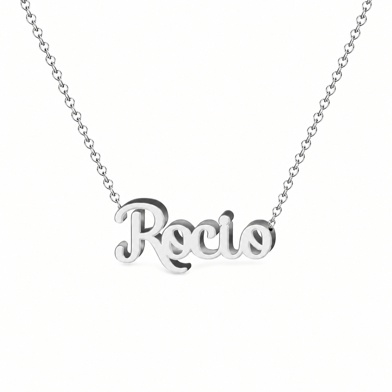 Collar con nombre personalizado Rocío - Plateado - IMAGEN2 V3