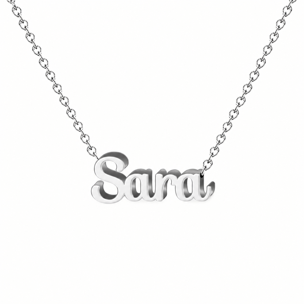 Collar con nombre personalizado Sara - Plateado - IMAGEN2 V3