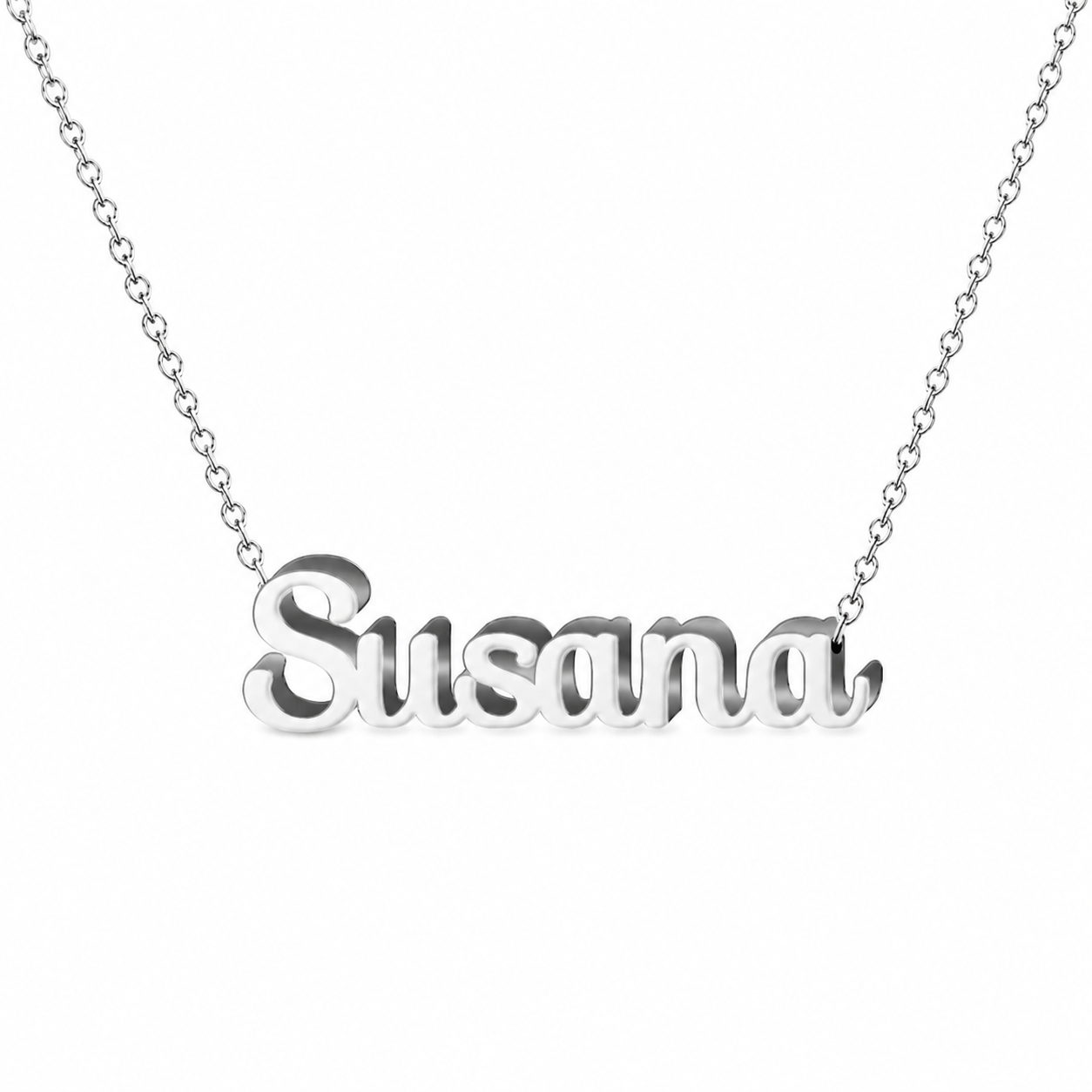 Collar con nombre personalizado Susana - Plateado - IMAGEN2 V3