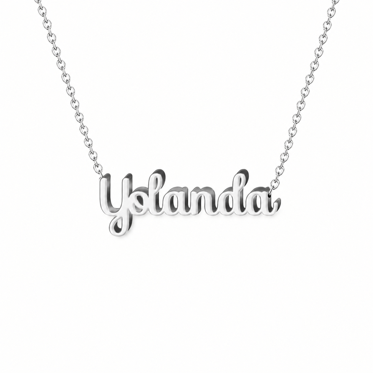 Collar con nombre personalizado Yolanda - Plateado - IMAGEN2 V3